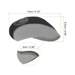 Unique Bargains Waterproof Golf Club Iron Head Covers with Visible Windows 10 Pcs
