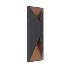 Craftmade Lighting Peak 2 - Light Wall Light in  Matte Black/Satin Brass