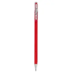 Pentel Arts Hybrid MATTEHOP Gel Roller, 1.0mm, Matte Red Ink, Pack of 12