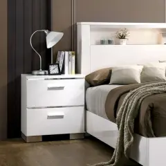 April 2 Drawer Nightstand White - HOMES: Inside + Out