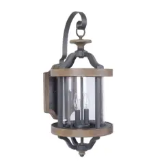 Craftmade Lighting Ashwood 2 - Light Wall Light in  Textured Black/Whiskey Barrel