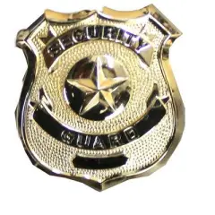 Gold Security Guard Badge by Solar 1