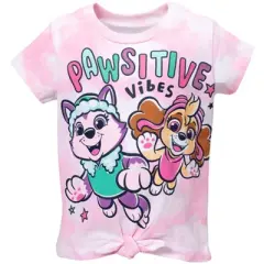 Paw Patrol Everest Skye Skye and Everest Graphic T-Shirt & Shorts Pink 
