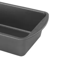 GoodCook 13"x5" XL Nonstick Steel Long Loaf Bread Pan Gray: Banana Bread & Meatloaf Baking Pan, Dishwasher-Safe