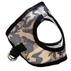 Doggie Design American River Dog Harness Camouflage Collection-Brown