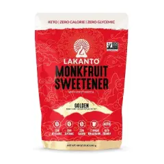 Lakanto Golden Monkfruit and Erythritol Sweetener Raw Cane Sugar Replacement