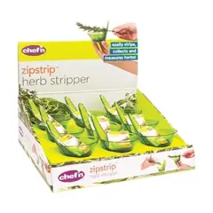 Chef'n Zipstrip Green Plastic Herb Stripper - Case of 9