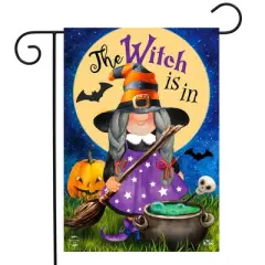Briarwood Lane Halloween Garden Flag 12x18 For Outdoor The Witch Is in For Halloween Garden Flag Flags For Outside