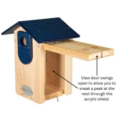 Cedar Ultimate Bluebird House (Blue)