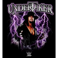 Men's WWE Undertaker Purple Lightning Logo T-Shirt