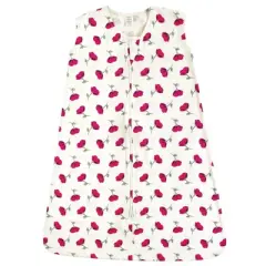 Touched by Nature Baby Girl Organic Cotton Sleeveless Wearable Sleeping Bag, Sack, Blanket, Petals