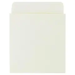 Hygloss&reg; Library Pockets 3.5" x 4.5" Self Adhesive - Manila, Pack of 50