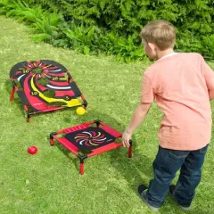 HearthSong - Ball Bounce Target Toss Game Set for Kids