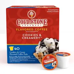 Cold Stone Creamery Ice Cream, Cookies and Creamery,Compatible Keurig 2.0, 40 Ct