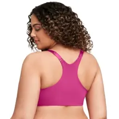 Glamorise Womens Front-Closure Smoothing WonderWire Underwire Bra 1247 Berry
