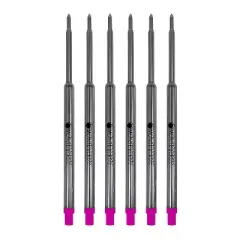 Monteverde Ballpoint Pen Refill Medium Point Pink Ink 6 Pack (W133PK)