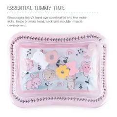 The Peanutshell Happy Garden Tummy Time Water Play Mat, Inflatable Sensory Development Toy