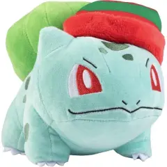 Pok&eacute;mon 8" Bulbasaur Plush with Hat Accessory- Officially Licensed - Generation 1 Starter - Stuffed Animal Toy Figure - Gift Kids, Boys, Girls - 2+