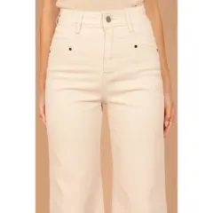 Petal and Pup Womens Georgette High Waisted Straight Leg Pants