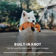 Allforpaws Classic Fox Squeaky Plush Dog Toy
