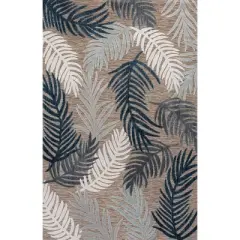 JONATHAN Y Montego High-Low Tropical Palm Floral Indoor/Outdoor Area Rug 