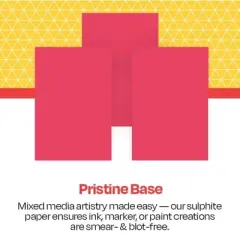 School Smart Folding Bristol Board, 12 x 18 Inches, Red, Pack of 100