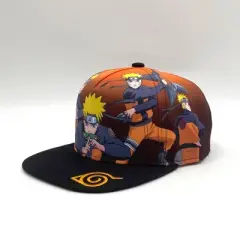 Men's Naruto Graphic Baseball Hat - Black/Brown