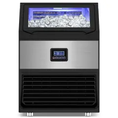 RAPSUAR 15 in.120lbs./24H Full Size Cube Commercial Freestanding/Undercounter Ice Maker 30lbs.Storage Bin