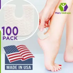 Mars Wellness U Shaped Felt Callus Pads - Adhesive - 3/16"
