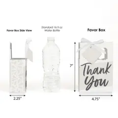 Big Dot of Happiness Champagne Elegantly Simple - Guest Party Favor Boxes - Set of 12