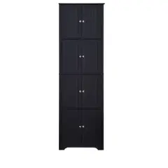 Kings Brand Furniture - Lyons 4-Tier 68" Kitchen Pantry Storage Cabinet with 8 Doors
