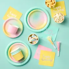 20ct Pastel Gradient Snack Plates - Spritz&trade;