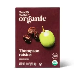 6pk Organic Thompson Raisins - 6oz/6ct - Good & Gather&trade;