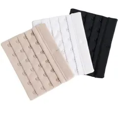 Leonisa  3-Pack Adjustable Bra Extenders: 6-Row 4-Level -