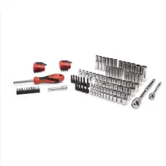 Crescent 1/4 and 3/8 in. drive Metric and SAE 6 and 12 Point Mechanic's Tool Set 121 pc
