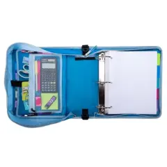 Case-it Print Might Zip Tab Zipper Binder Expanding File Folder and Shoulder Strap and Handle