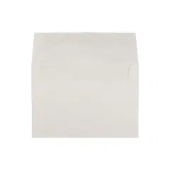 JAM Paper A7 Parchment Invitation Envelopes 5.25 x 7.25 White Recycled 12672