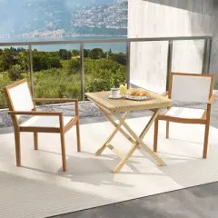 Costway Stackable Dining Chair Set of 2/4 with Wear-resistant Fabric & Breathable Backrest