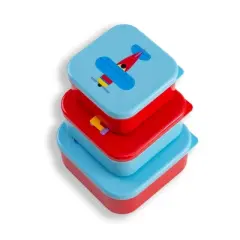 Wildkin Kids Nested Snack Containers for Boy & Girls