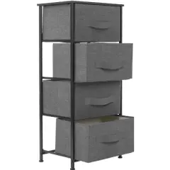 Sorbus Drawer Fabric Dresser for Home Bedroom and More Black