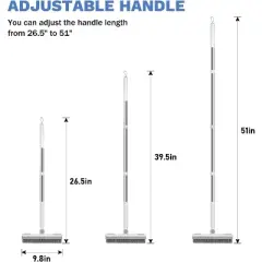 SetSail Grout Cleaner Brush with Long Handle, V-Shaped Floor Scrub Brush Swivel Grout