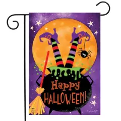 Briarwood Lane Garden Flag 12x18 For Outdoor Witch Feet Halloween For Halloween Garden Flag Flags For Outside