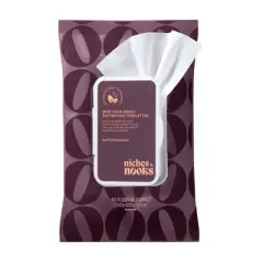Niches & Nooks Intimate pH Balanced Refreshing Flushable Feminine Wipes - Soft Clementine - 45ct