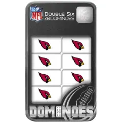 MasterPieces Officially Licensed NFL Arizona Cardinals 28 Piece Dominoes Game for Adults