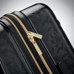 American Tourister Belle Voyage Hardside Medium Checked Spinner Suitcase - Black