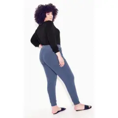 Women's Plus Size Plain Hacci Jacket - navy | ZIM & ZOE