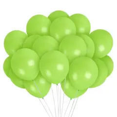 Treasures Gifted Lime Green Balloons - 12 Inch Latex Balloons - 100 Pack