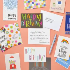 Best Paper Greetings 144 Pack Happy Birthday Cards in 36 Designs, Blank Inside with Envelopes for Businesses, Men, Women, and Kids, 4x6 In