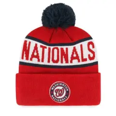 MLB Washington Nationals Full Blitz Knit Beanie: Sports Team Logo, Adult One Size