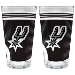 NBA San Antonio Spurs 2pc Pint Glass Set